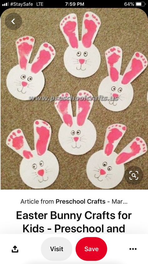 Rabbit Crafts For Preschoolers, Easter Bunny Crafts For Kids, Bunny Crafts For Kids, Påskeaktiviteter For Barn, Bunny Rabbit Crafts, Preschool Easter, Easter Crafts Preschool, Easter Crafts For Toddlers, April Crafts