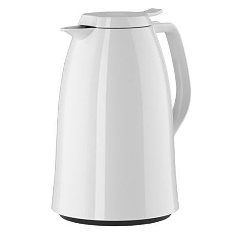 Emsa Mambo High Impact Plastic Thermal Carafe with Glass Liner 51 oz White ** Read more at the image link. (This is an affiliate link) Thermos Flask, Thermos Bottle, High Gloss White, Frothing Pitcher, Mambo, Small Appliances, Electric Kettle, Coffee Machine, Best Coffee