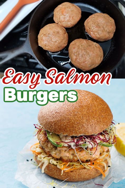 you did it!!! You've found the best salmon burgers recipe on the internet! Flavor-packed and easy to make (grill, stove top or air fryer). Easy Salmon Burgers, Salmon Burgers Recipe, Grilled Burger Recipes, Salmon Burger Recipe, Salmon Burger, Best Salmon, Fresh Salmon, Festive Food, Family Friendly Dinners