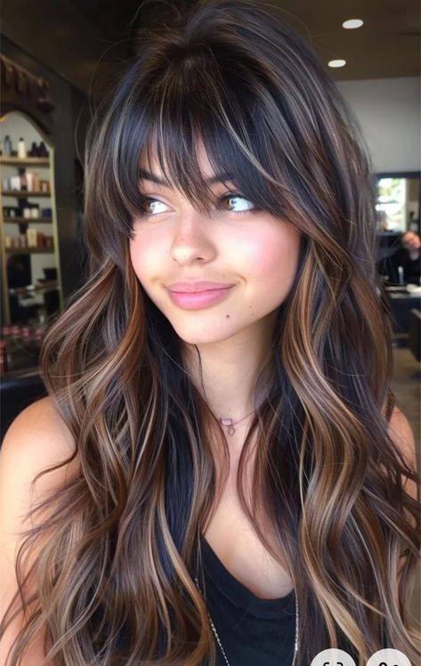 Dark Brown Hair Lowlights Balayage, Hair Color For Rosy Skin, Dark Brown Hair Lowlights, Brown Hair Lowlights, Hair Lowlights, Dark Brown Hair With Caramel Highlights, Lowlights Balayage, Brown Hair With Caramel Highlights, Brown Hair Inspo