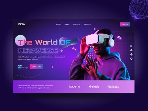 Vr Social Media Design, Metaverse Website, Augmented Reality Design, Metaverse Design, Vr Design, Technology Design Graphic, Logo Design Women, Virtual Reality Design, Dark Hero