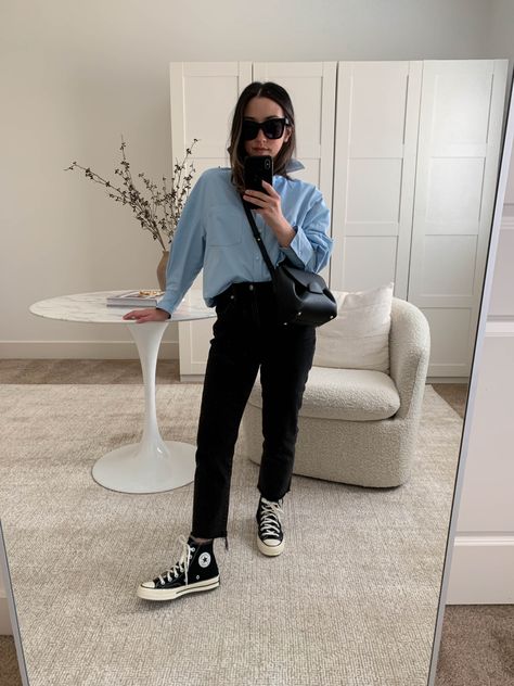 Black Hightop Converse Outfit, Black And White Converse Outfit, Ways To Style Converse, Styling Converse High Tops, Black High Top Converse Outfits, Outfits With Converse High Tops, High Top Converse Outfit, High Top Outfit, Chucks Outfit