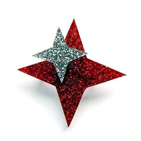 Price: $16.00#starburst #retro #silver #glitter #brooch Pinup Jewelry, Red Starburst, Star Brooch, Acrylic Brooch, Sweater Clip, Glitter Acrylic, Red And Silver, Glitter Acrylics, Vintage Style Jewellery