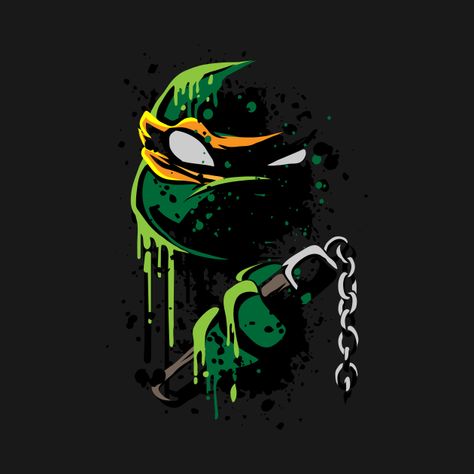 Cowabunga - Mike - Ninja Turtles - T-Shirt | TeePublic 4k Portrait Wallpaper, Tmnt Wallpaper, Raphael Tmnt, Teenage Mutant Ninja Turtles Artwork, Ninja Turtles Artwork, Tmnt Artwork, Teenage Ninja Turtles, Tmnt Art, Ninja Turtles Art