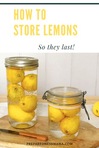 How To Preserve Citrus, Storing Fresh Lemon Juice, Keeping Lemons Fresh, How To Save Lemons, How To Preserve Lemons Recipe, Lemon Storage Ideas, Preserving Lemons Recipes, Store Lemons In Water, Storing Lemons In Water