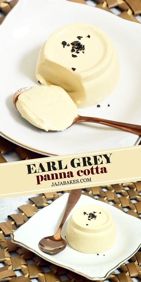 Earl Grey Panna Cotta, Panna Cotta Recipe, Mapo Tofu, Cold Desserts, Drink Tea, Deilig Mat, Earl Grey, Dessert Drinks, How Sweet Eats