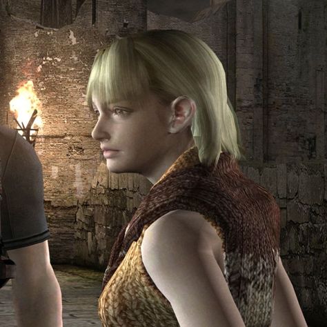 Leon & Ashley, Resident Evil 4 Ashley Resident Evil, Y2k Pink Aesthetic, Ashley Graham Resident Evil, Octopath Traveler, Resident Evil 4, Resident Evil Leon, Couples Icons, Matching Profile Pictures, Body Building Women