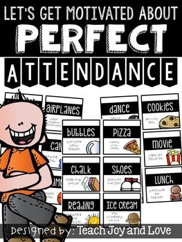 Is your school trying to improve attendance? This pack will sure be able to motivate your students to come to school everyday. Whenever your entire class is present they get a letter added to reach the goal of spelling out "PERFECT ATTENDANCE." When they reach that goal then they get a reward. T... Student Attendance Ideas, Attendance Rewards Elementary, Attendance Challenge Ideas, Perfect Attendance Ideas, Perfect Attendance Incentives, School Attendance Incentives, Perfect Attendance Bulletin Board, Attendance Incentives Elementary, Attendance Initiatives