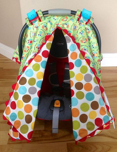 Carseat Canopy Diy Gifts To Make, Diy Bebe, Diy Baby Gifts, Infant Car Seat Cover, Baby Car Seat, Carseat Canopy, Baby Sewing Projects, Quilt Baby, Baby Projects