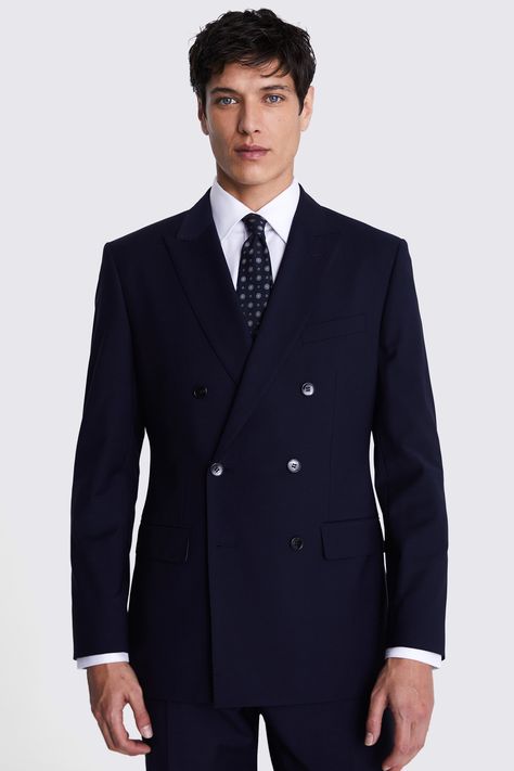 Colour Suits For Men, Blue Colour Suits For Men, Classy Suits Men, British Style Men, Stylish Mens Suits, Navy Blue Colour, Moss Bros, Classy Suits, Party Jackets