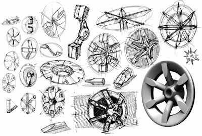 Ivan Lipkov: Copic sketches Wheel Design Concept, Wheel Sketch, Mechanic Workshop, Product Sketching, Mechanical Workshop, Industrial Design Sketch, Copic Sketch, Logo Design Typography, Rims For Cars