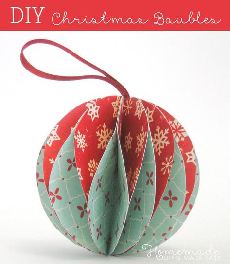 Easy To Make Christmas Ornaments, Diy Christmas Baubles, Make Christmas Ornaments, Origami Christmas Ornament, Diy Christmas Paper, Diy Jul, Paper Christmas Decorations, Paper Christmas Ornaments, Instruções Origami