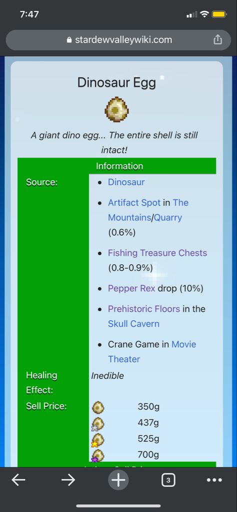 Stardew Valley Dinosaur Egg, Stardew Valley Tips, Stardew Valley Layout, Crane Game, Dino Eggs, Dinosaur Eggs, Stardew Valley, Egg, Layout