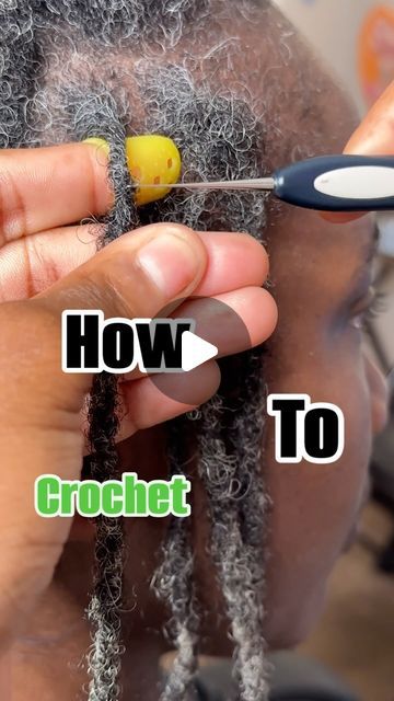 Loc Crochet Needle, How To Crochet Dreadlocks Tutorials, How To Crochet Locs For Beginners, How To Crochet Locs, Crochet Locs Tutorial, How To Crochet Dreadlocks, Curly Loc Styles For Women, Crochet Over Locs, Loc Styles Long Locs