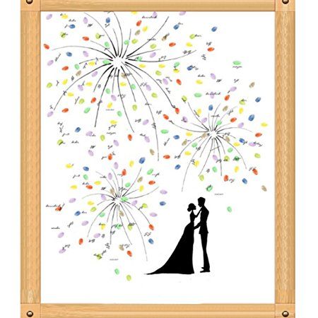 Thumb Print Idea - what could go instead of the couple? Congratulations Cards Handmade, Wedding Fingerprint Tree, Canvas Guest Book Wedding, Fingerprint Wedding, Wedding Fireworks, Fingerprint Guestbook, Guest Book Tree, Fingerprint Tree, Vintage Wedding Decorations