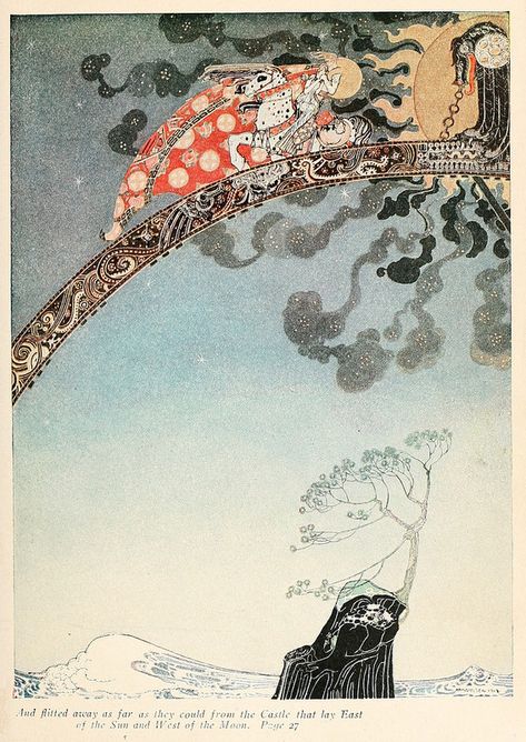 East of the Sun and West of the Moon, illustrated by Kay Nielsen (1922 edition) – The Public Domain Review Kay Neilson, Kay Nielsen, East Of The Sun, Art Deco Paintings, Disney Artists, Classic Fairy Tales, Fairy Book, Museum Of Fine Arts, Animation Film