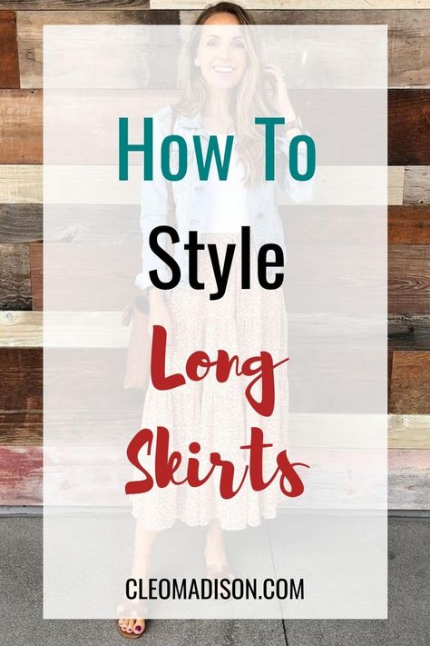 Style A Flowy Skirt, Simple Stylish Outfits Summer, Outfit Ideas With Long Skirts Summer, Maxi Skirt Styling Ideas, Work Outfits Women Long Skirt, Maxi Skirt Outfit For Spring, Shirts To Wear With Long Skirts, Fall Skirts 2023, Boho Skirts Outfit