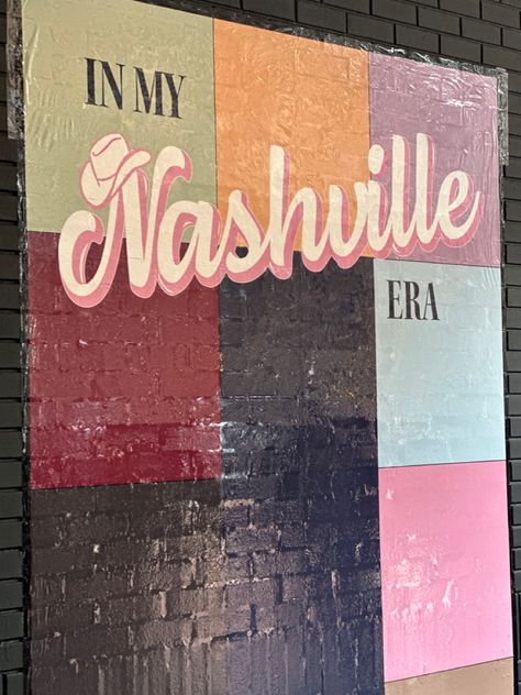 Nashville Esthetics, Welcome To Nashville Sign, Belmont University Nashville, Taylor Swift Museum Nashville, Nashville Vision Board, Taylor Swift Sign Ideas, Nashville Vibes Aesthetic, Nashville Wallpaper Aesthetic, Nashville Mood Board