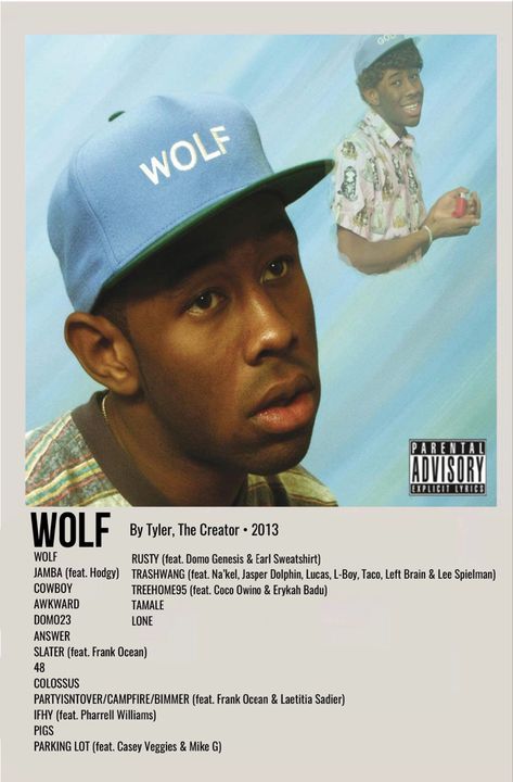 minimal polaroid album poster for wolf by tyler, the creator Tyler Posters, Wolf Album, Minimalist Music, Album Posters, Wolf Poster, Apartment Walls, Movie Wall, Iconic Movie Posters, Music Poster Ideas