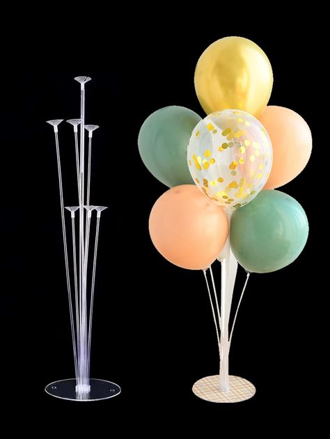 1set Plain Balloon Holder Mason Jar Centerpieces First Birthday, Tomato Cage Balloon Stand, Table Balloon Stand, Mario Birthday Cake, Balloon Accessories, Balloon Stand, Preppy Party, Balloon Holders, Plastic Balloons