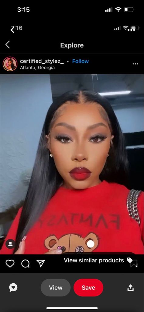 Makeup With Red Lipstick Black Women, Red Lip Makeup Looks, Makeup Ideas Black Women, Nail Ideas Christmas, Black And Red Makeup, Make Up For Black Women, Nail Designs Christmas, Birthday Layout, Red Makeup Looks