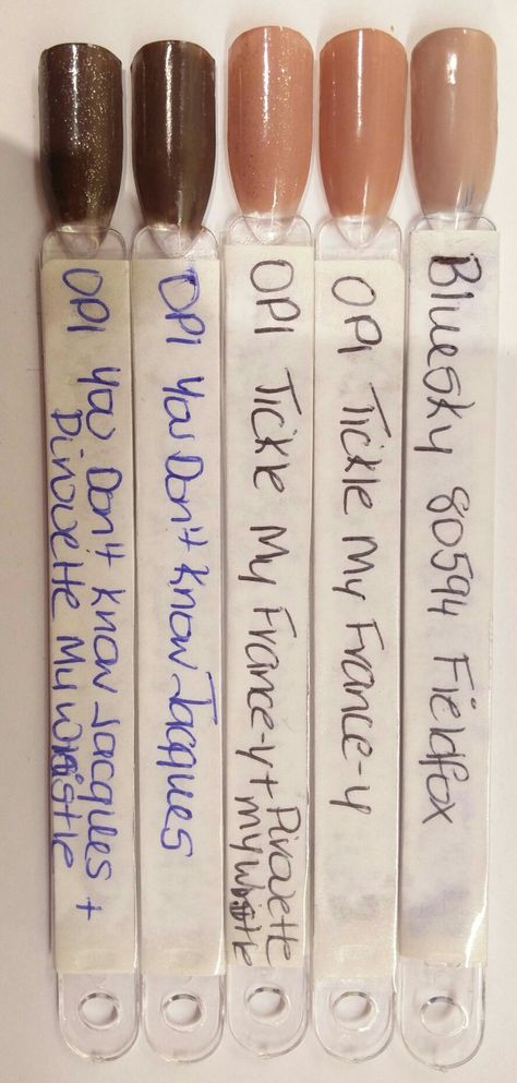 - OPI Tickle my France-y - OPI Tickle my France-y + Pirouette my Whistle - OPI You Don't Know Jacques - OPI You Don't Know Jacques + Pirouette my Whistle - BlueSky #80594 FieldFox Bluesky Gel Polish Swatches, Bluesky Gel Polish, Colour Theory, Gel Nail Colors, Color Swatch, Girl Stuff, Girls Rock, Color Theory, Manicure And Pedicure