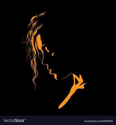 Black Woman Silhouette, Silhouette Drawing, Black Paper Drawing, Silhouette Portrait, Woman Silhouette, Abstract Portrait, Silhouette Art, Painting Art Projects, Black Paper