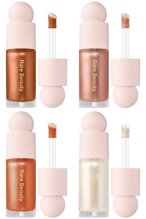 Rare Beauty Png, Rate Beauty, Positive Light Liquid Luminizer, Liquid Luminizer, Rare Beauty By Selena Gomez, Sheer Lipstick, Makeup Wishlist, Makeup Drawer Organization, Makeup List