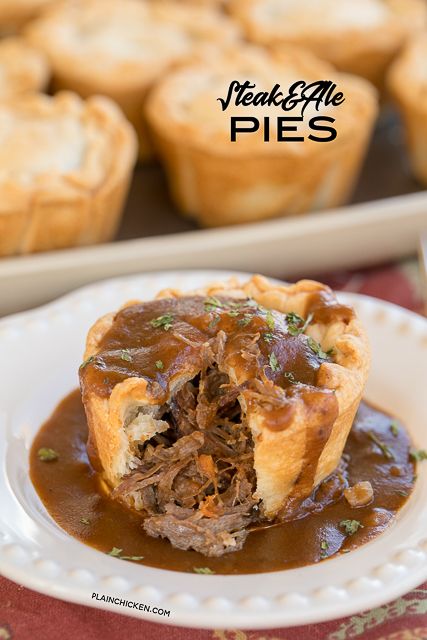 Guinness Gravy, Steak Ale Pie, Beef Pot Pie, Ale Pie, Steak Pie, Meat Pie Recipe, Steak And Ale, Scottish Recipes, Meat Pies