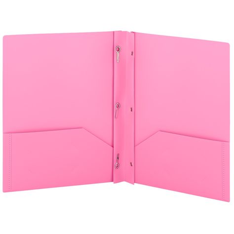 The folder with pockets fits standard-size documents. The school folders are made from heavy-duty, water and tear resistant, and soft to touch plastic materials, which are also easy to clean. They also have sturdy, double reinforced edges. Our flexible pocket portfolio organizer is of premium quality, and it gives all users the best experience possible. All Pink School Supplies, Softmore Year, Girly School Supplies, Target School Supplies, Cute Folders, Pink Folder, School Supplies Target, Pink School Supplies, Folders For School