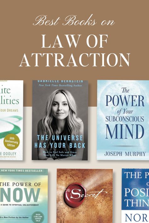 10 Best Law of Attraction Books for Manifesting Your Dreams Best Manifestation Books, Manifestation Books To Read, Manifest Book, Ask And It Is Given, Manifestation Books, Law Of Attraction Books, Manifestation Universe, The Power Of Now, Attracting Abundance