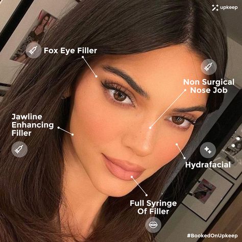 Get that perfectly balanced Kendall Jenner look with Filler and frequent Hydrafacials 🧚‍♂️ Upkeep-ing with the Kardashians ✨️ Book vetted medical aesthetic treatments near you on the Upkeep app! Available on iOS & Google Play! # botox natural lip fillers kendall jenner makeup botox aesthetic masseter botox before and after Kendall jenner beauty routine lip filler shapes botox before and after masseter botox tmj lip filler aesthetic cheek filler Kendall Jenner Nose Job, Natural Lip Fillers, Lip Filler Aesthetic, Botox Aesthetic, Facial Esthetics, Kendall Jenner Aesthetic, Kendall Jenner Face, Botox Before And After, Face Fillers