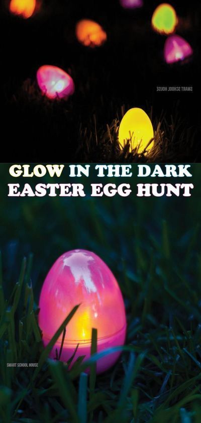 Making glow-in-the-dark Easter eggs is a fun twist on an Easter egg hunt with this neat idea from Smart School House. See how to make two different types of glowing Easter Eggs, then put them out in the dark for an outdoor, nighttime egg hunt! You’ll love how easy this is to do, and your kids will absolutely love hunting for the eggs in the dark! #kidsactivities #egghunt Diy Osterschmuck, Smart School House, Diy Glow, Smart School, Easter Hunt, Easter Decorations Dollar Store, Easter Decorations Outdoor, School House, Easter Dinner