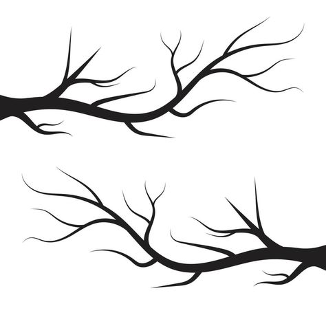 branch tree vector illustration summer clipart autumn clipart nature Tree Branches Printable, Tree Branches Drawing Simple, Branch Of Tree Drawing, How To Draw A Branch, Drawing Of Tree Branches, Easy Branch Drawing, How To Draw A Tree Branch, Bare Tree Silhouette, Branch Tree Drawing