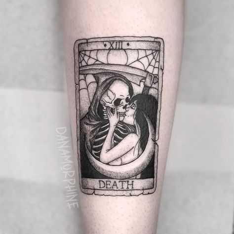 Grimm Tattoo, Lovers Tarot Card, Tarot Card Tattoo, Tarot Tattoo, Card Tattoo Designs, The Lovers Tarot Card, The Lovers Tarot, Witch Tattoo, Spiritual Tattoos