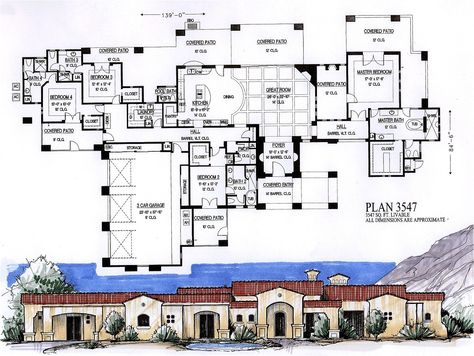 5000 square foot house plan house plan 2017 5000 Sq Ft House Plans, House Plans Indian Style, Case A Un Piano, House Plans Two Story, India House, Kerala House Design, Barndominium Floor Plans, Art Studio At Home, Craftsman Style Homes