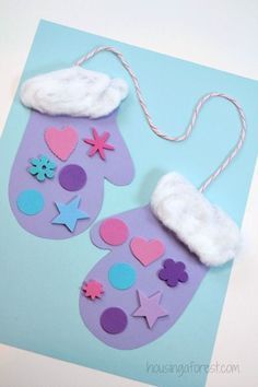 Winter Crafts For Toddlers, Easy Winter Crafts, Winter Crafts Preschool, Winter Diy Crafts, Preschool Winter, Preschool Christmas Crafts, Album Foto, Winter Preschool, Winter Mittens