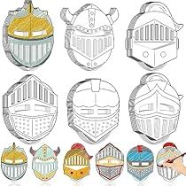 Helmet Of Salvation Craft, Salvation Craft, Kids Bible Crafts, Shield Craft, Diy Shield, Knight Mask, Craft For Children, Medieval Theme, Helmet Of Salvation