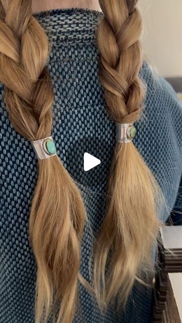 Sage Silver Handmade Jewelry | Danielle Ortiz on Instagram: "Made some braid bands, adjustable silver and turquoise, with or without rubber band loop (to keep it secured for fine hair). What do you think?" Hair Braid Band, Braid Rings, Braid Cuffs, Ren Fair, Turquoise Hair, Ancient Jewellery, Silver Handmade Jewelry, Braided Ring, Let Your Hair Down