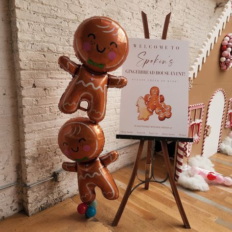 Ginger Bread Party Decor, Gingerbread Party Centerpieces, Ginger Bread Making Party, Gingerbread Balloon Decor, Gingerbread Man Birthday Cake, Gingerbread Baby Shower Decorations, Ginger Bread Baby Shower Theme, Ginger Bread Gender Reveal Theme, Gingerbread Party Decor