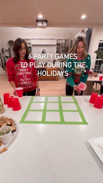 Family Games Christmas Party Ideas, Christmas Games For 4 People, Punch A Prize Christmas, Party Games For Adults Christmas, Christmas Party Trivia Games, Lottery Ticket Game Ideas Fun, Christmas Games For Small Family, Diy Christmas Games For Adults, Holiday Game Prizes