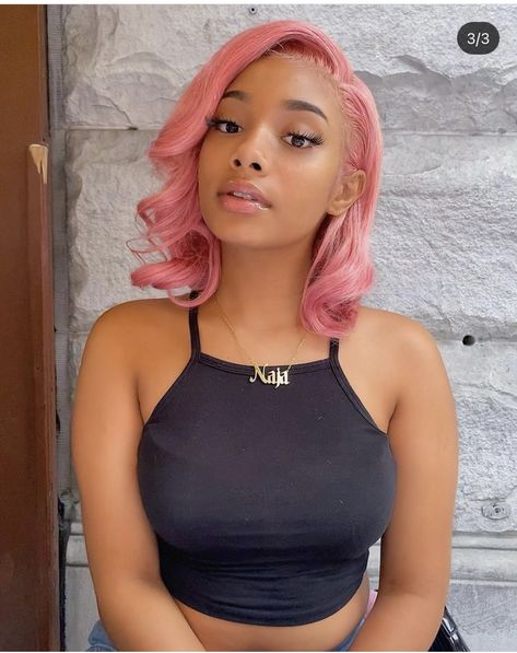 Peach Hair Colors, Light Pink Hair, Girl With Pink Hair, Peach Hair, Haute Hair, Curly Girl Hairstyles, Hair And Beauty, Hair Dye Colors, Dye My Hair