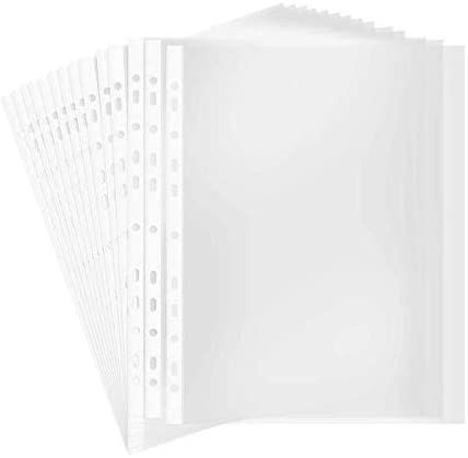 AmazonSmile : 100 Sheet Protectors,11 Hole A4 Clear Loose Leaf File Sheet Protectors(3C) : Office Products Sheet Protector, Sheet Protectors, School Paper, Work Essentials, School Accessories, Junior Year, School Essentials, Losing A Dog, 7th Grade