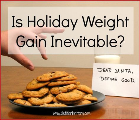 Is Holiday Weight Gain Inevitable? via @bpoulsonrd Holiday Weight Gain, Holiday Weight, Food Drinks, Weight Gain, Granola, Cold Weather, Nutrition, Drinks