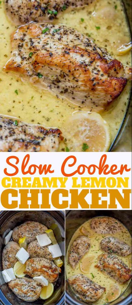 Creamy Lemon Chicken, Easy Slow Cooker Recipes, Chicken Slow Cooker Recipes, Crock Pot Slow Cooker, Crockpot Recipes Slow Cooker, Crock Pot Cooking, Easy Slow Cooker, Chicken Crockpot Recipes, Creamy Sauce