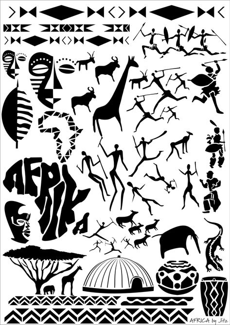 african stencil | Africa airbrushing art stencil images 2 African Stencil, Skull Stencils, Kokopelli Art, African Drawings, Africa Tattoos, African Tattoo, Art Stencils, African Symbols, Afrique Art