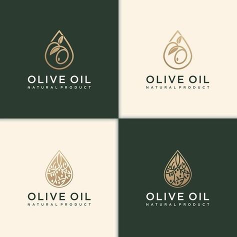 Oil Brand Logo, Oil Logo Design Ideas, Leaf Logo Design Ideas, Olive Branding, Olive Logo Design, Olive Oil Logo, Olive Logo, Leaf Logo Design, Vector Leaf