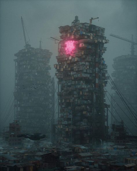 Our Dystopian Future in Dark Cyberpunk Artworks of Nagafujiriku Dystopian Art, Dystopian Aesthetic, Sci Fi City, Dystopian Future, Cyberpunk Aesthetic, Cyberpunk City, Arte Cyberpunk, Futuristic City, Wallpapers Iphone