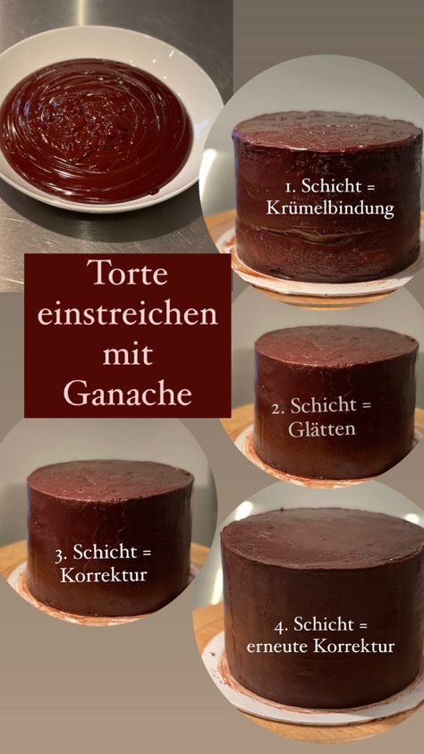 Ganache - nellyszuckerstueckes Webseite! Ganache Recipe Easy, Bon Appetite Recipes, German Cake, Ganache Cake, Tummy Yummy, Ganache Recipe, Sweet Recipes Desserts, Chocolate Ganache, Creative Cakes