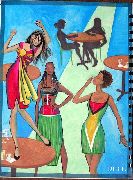 Flag Dress Illustration by Deborah Erenberg     Costume Designer — New York, NY #Guyana #Guyanese Caribbean Art West Indies, Guyana Aesthetic, Guyanese Culture, Ama Lou, Culture Appreciation, Caribbean Vibes, Guyana Flag, Republic Pictures, Flag Dress